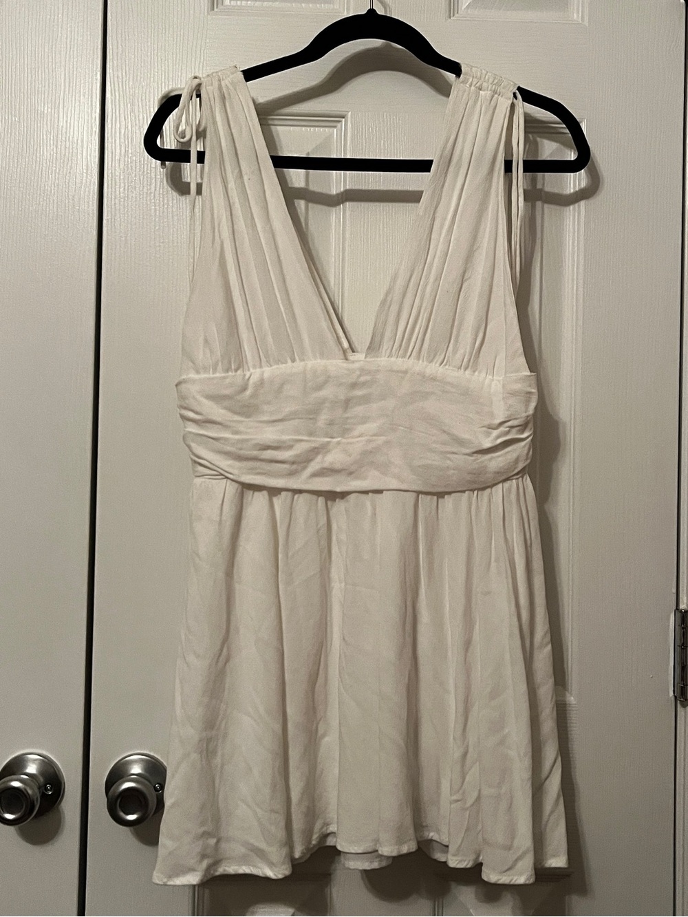 LA Hearts Mini babydoll white dress